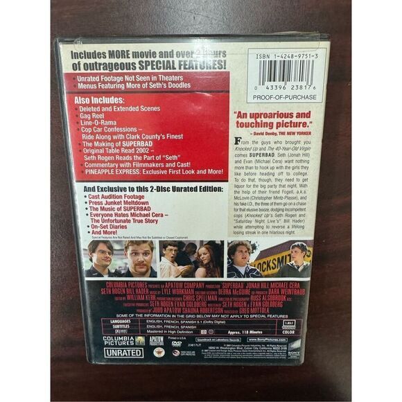 Superbad 2-Disc Unrated Extended Edition DVD Movie - Picture 2 of 5